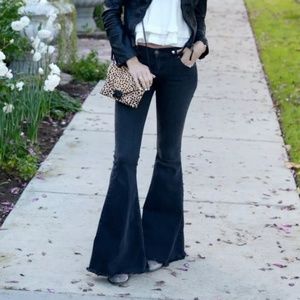 Black Free People Flare Jeans ✨
